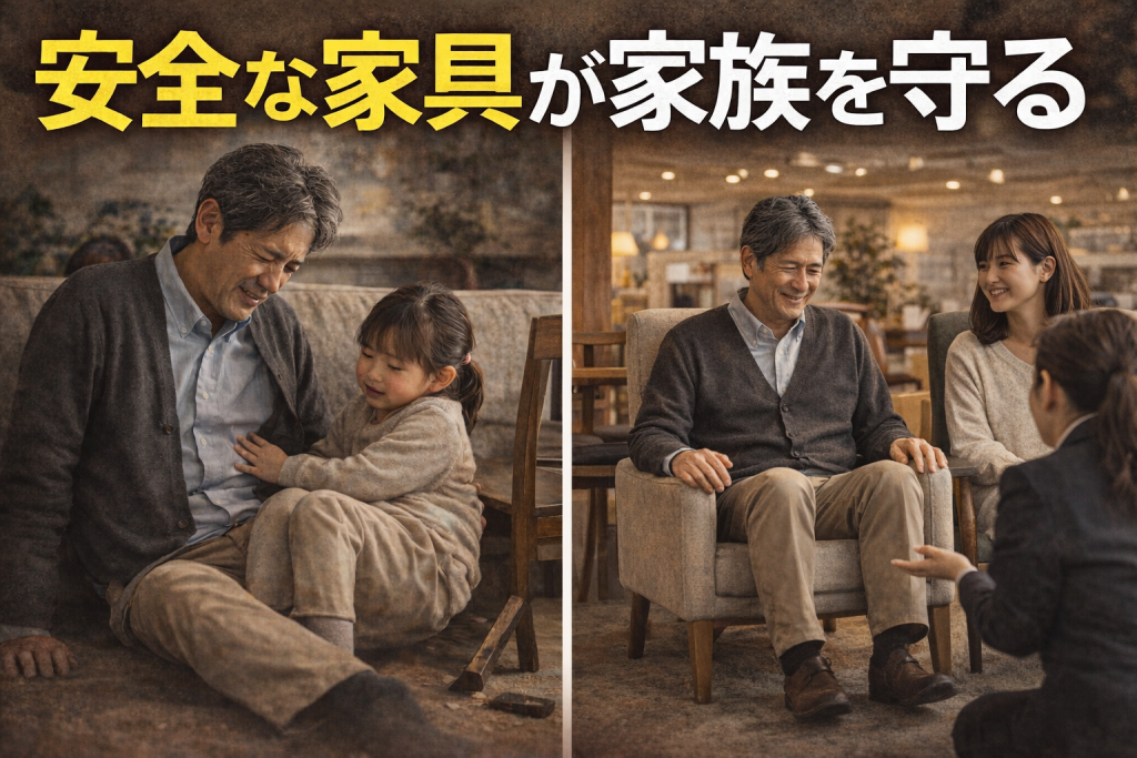 家具選びで後悔しないために ―「安全な家具」が、家族と人生を守る理由―